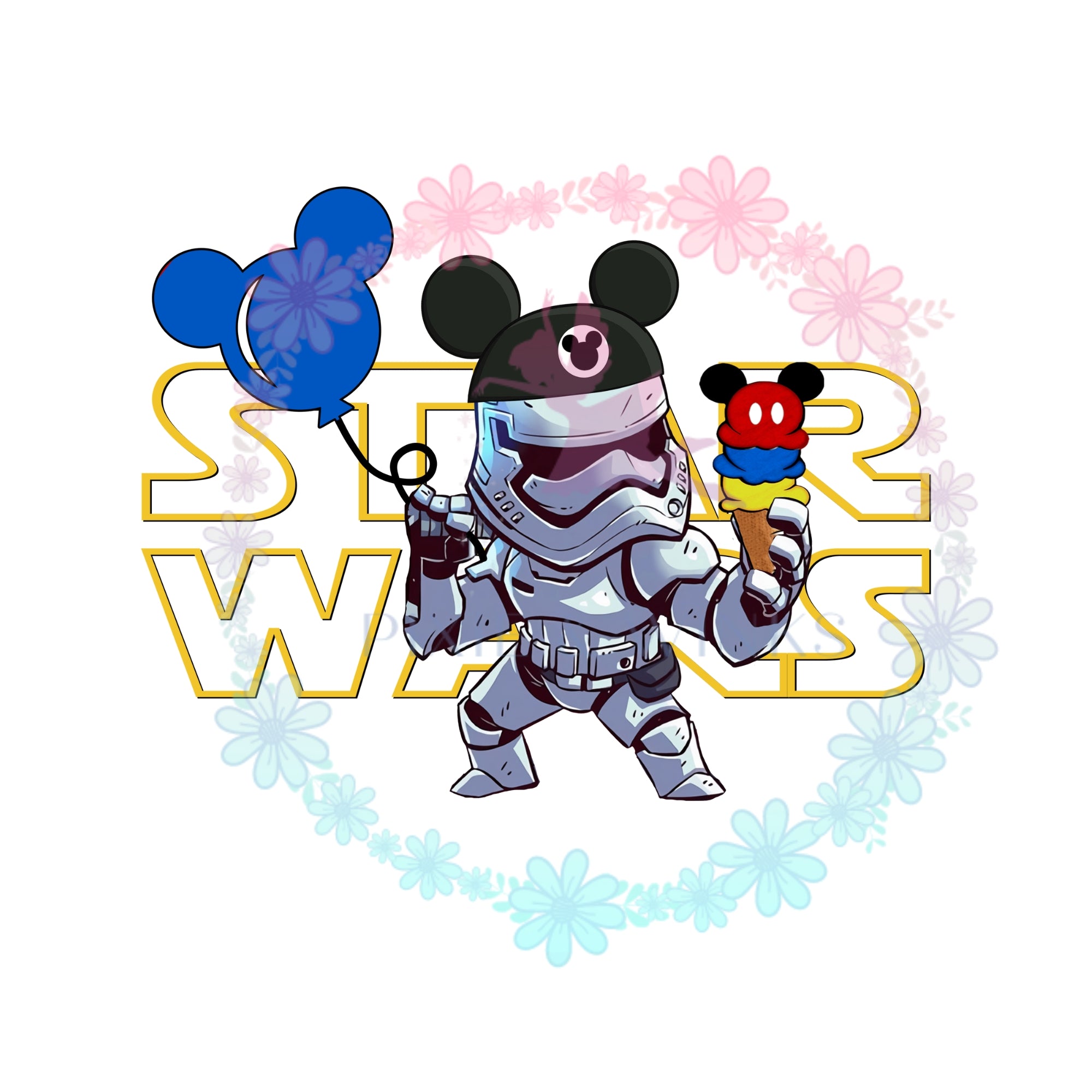 Mickey Mouse Stormtrooper Svg, Mickey Mouse Ears Svg, Star Wars