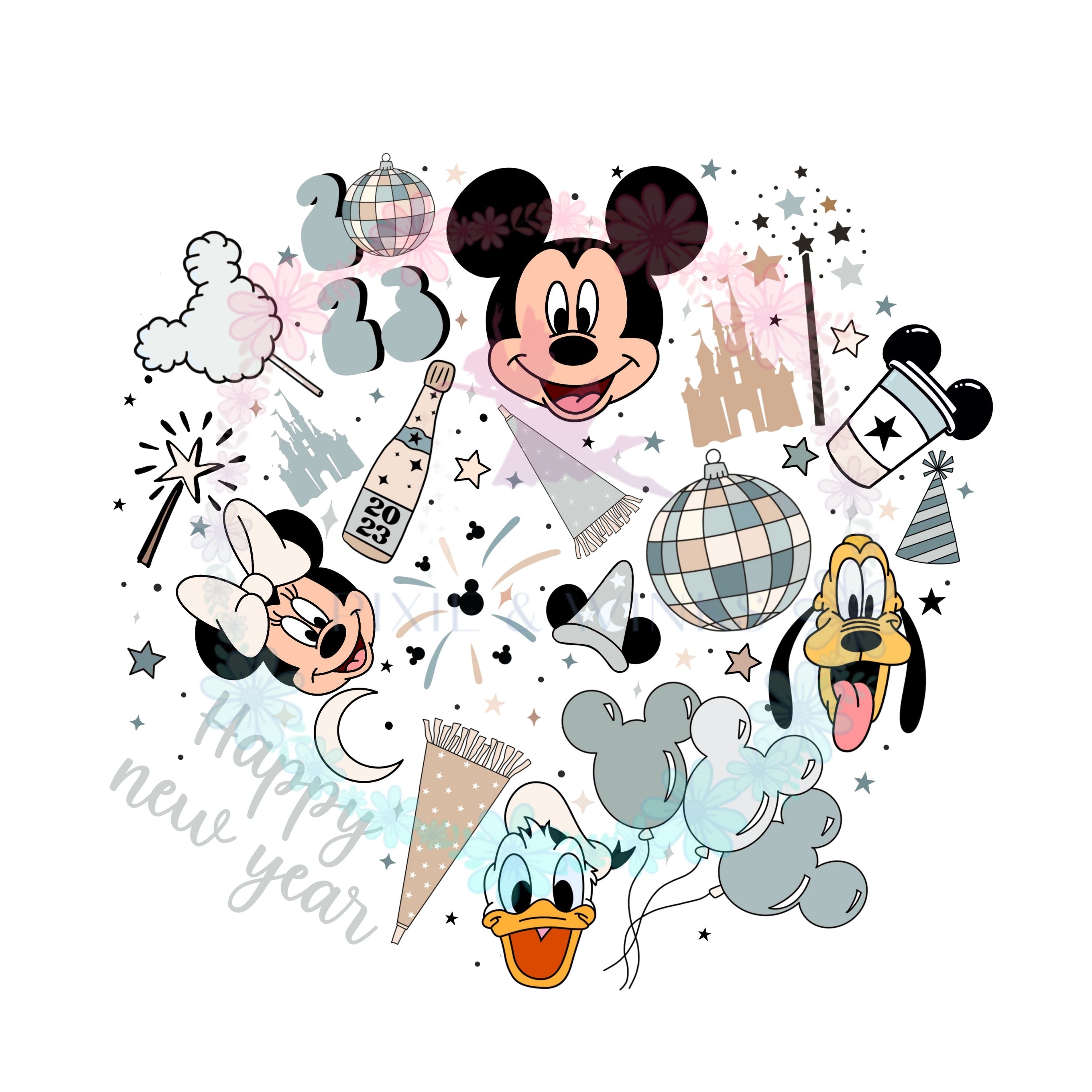 READY TO PRESS Disney Mickey & Minnie Valentines HTV and Sublimation P –  Pixie & Winks