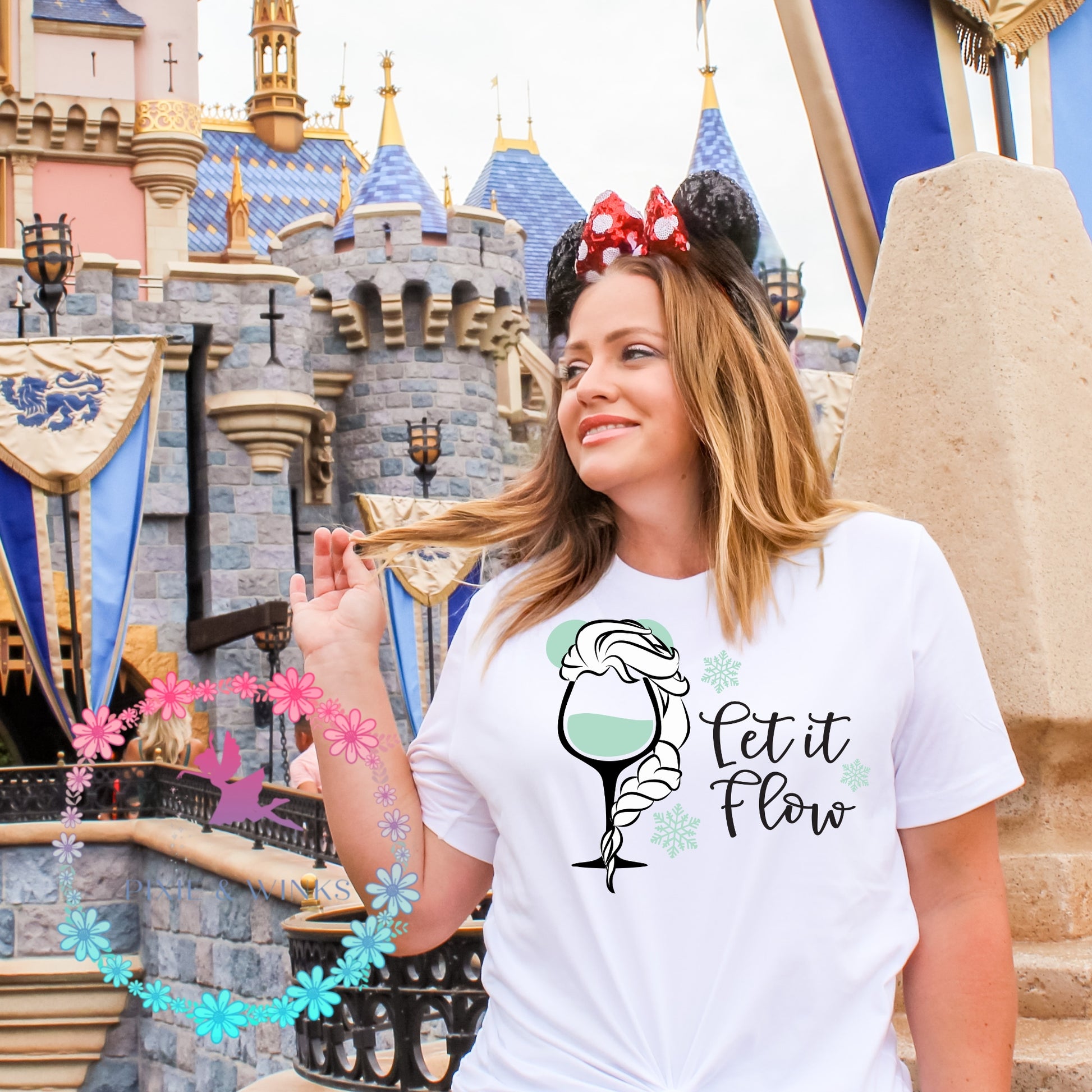 Let it Flow Disney Wine HTV and Sublimation Prints, Disney Elsa Wine p –  Pixie & Winks