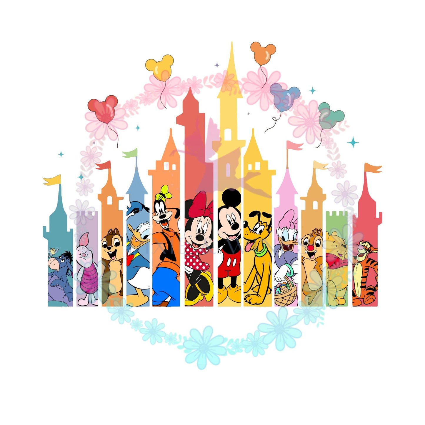 Disney Home Castle Mickey Ears Pack - Digital Download Sublimation