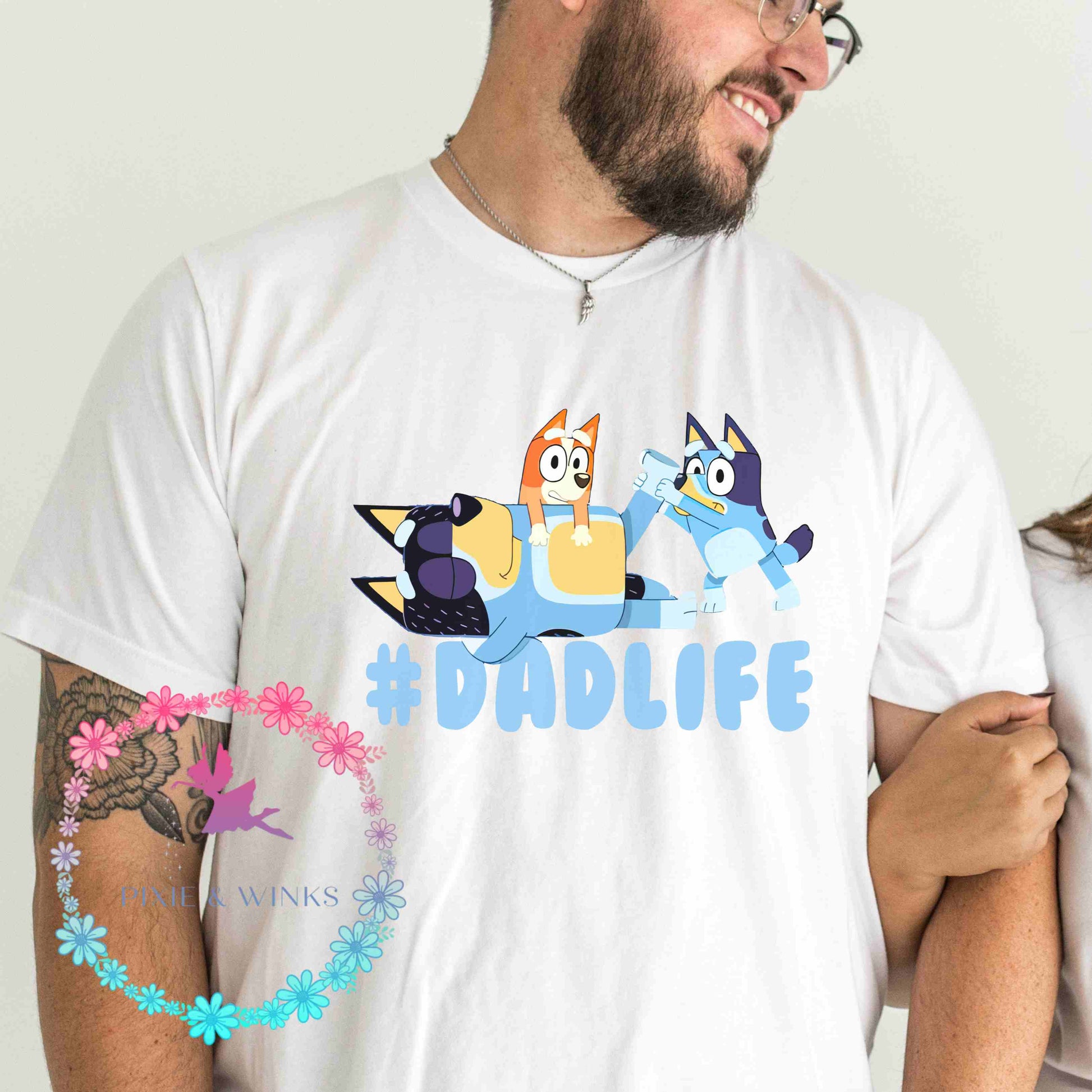 Bluey Dad Life HTV and Sublimation Prints, Bluey Dad Life Shirts – Pixie &  Winks